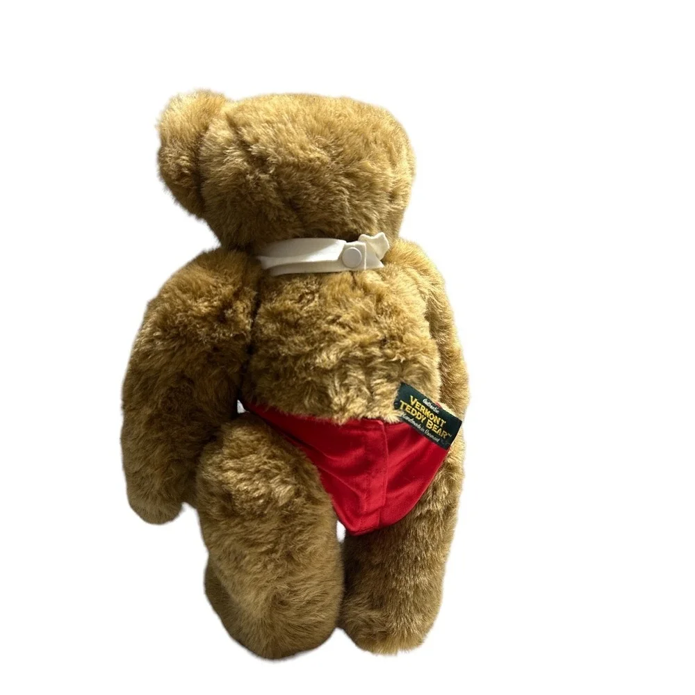 Authentic Vermont Teddy Bear With Moveable Limbs And Head Handmade In Vermont